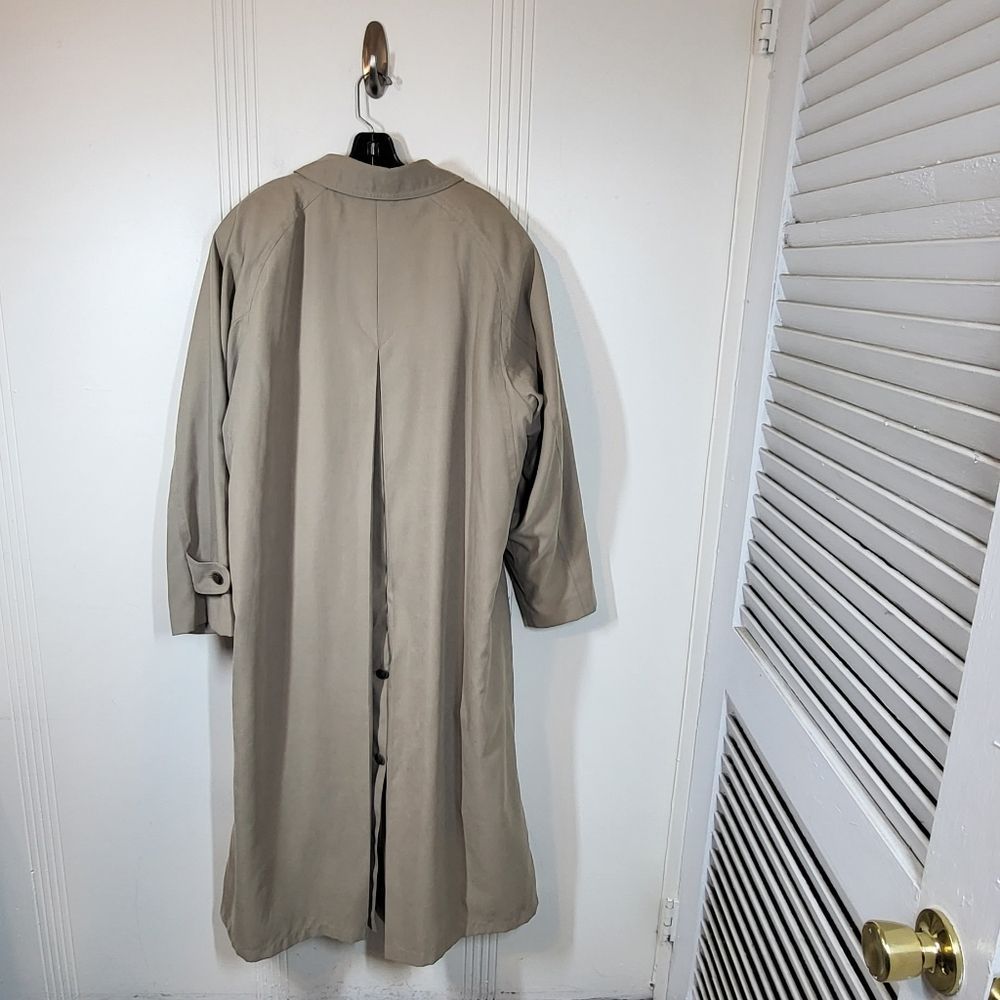 Long Women's Trench Coat in Light Taupe - Picture 3 of 14